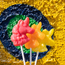 Load image into Gallery viewer, Sunny Yellow Unicorn Lollipops - Lemon (24 Pieces)