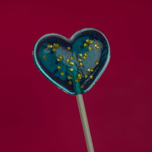 Load image into Gallery viewer, Sparkly Pink Heart Lollipops (24 Pieces) - Watermelon Flavor