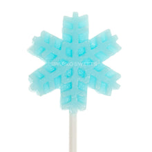 Load image into Gallery viewer, Frosty White and Blue Snowflakes Lollipops - Mix (24 Pieces)
