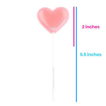 Load image into Gallery viewer, Sparkly Baby Blue Heart Lollipops (24 Pieces) - Blue Raspberry
