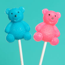 Load image into Gallery viewer, Blue Teddy Bear Lollipops - Blue Raspberry (24 Pieces)

